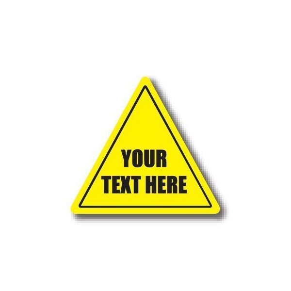 Ergomat 20in TRIANGLE SIGNS - Your Text Here / Custom DSV-SIGN 400 #0117 -UEN - main